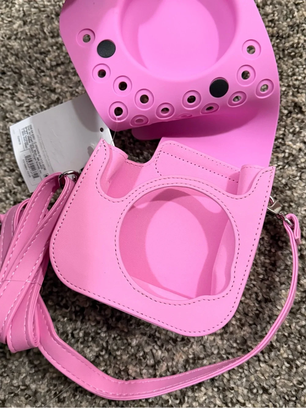 Pink Kids Camera Crossbody Bag